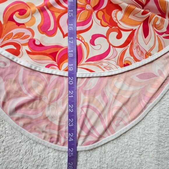 Sam and Jess 70's Vibes Orange & Pink Flower Power Paisley Bell Sleeve Blouse - Picture 12 of 12